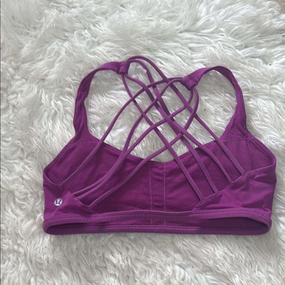lululemon athletica Purple Strappy Back Sports Bra